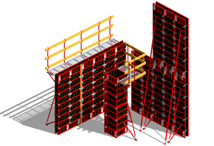 Alocação de formas de pontos-chave na construção de formas de edifícios pré-fabricados